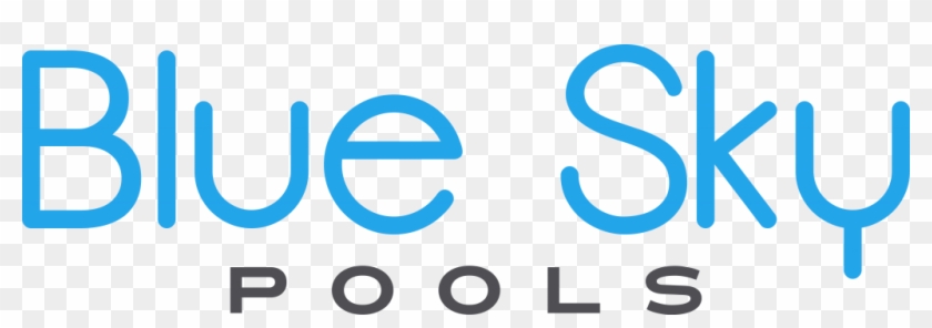 Blue Sky Pool Text Only - Circle Clipart
