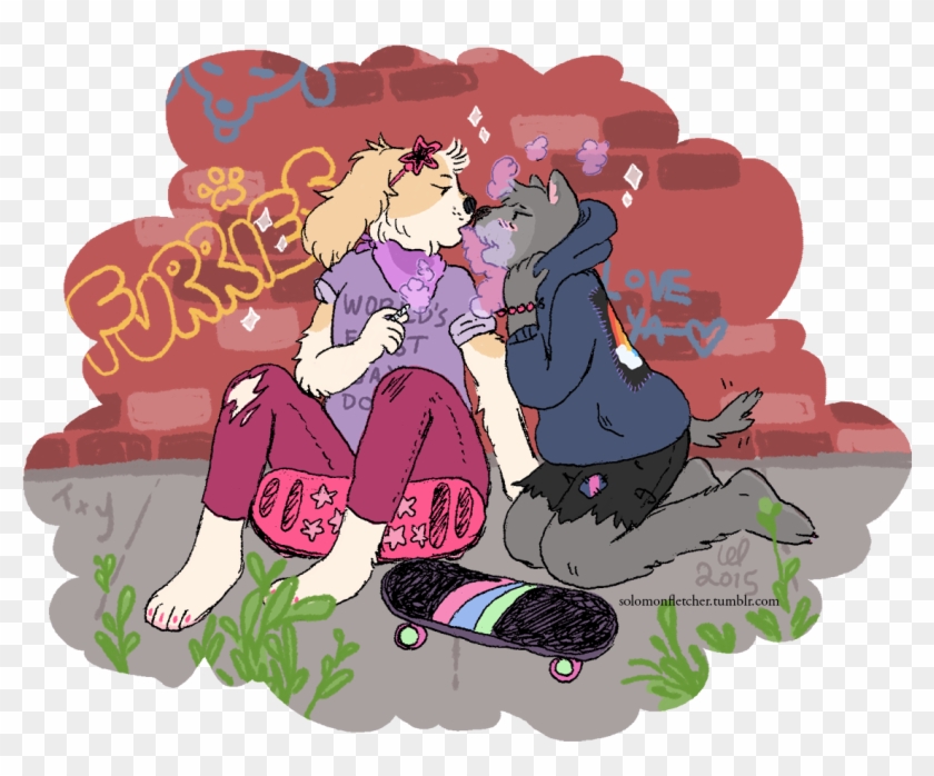 Playing Hooky [cw Drugs/weed/smoke] - Cartoon Clipart