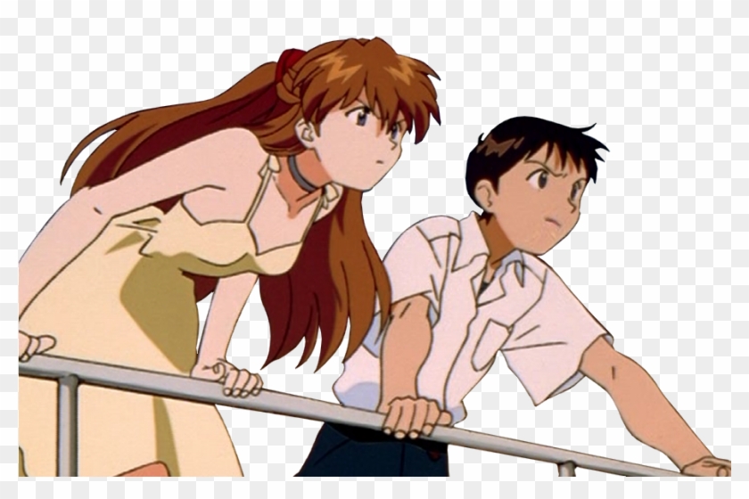 Gogopri Asuka Langley Soryu Shinji Ikari Neon Genesis - Cartoon Clipart #2825749