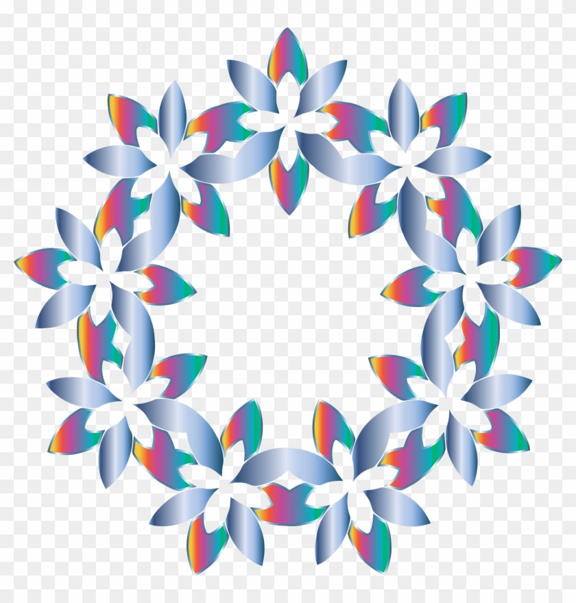 Clipart Abstract Floral Design - Clip Art - Png Download