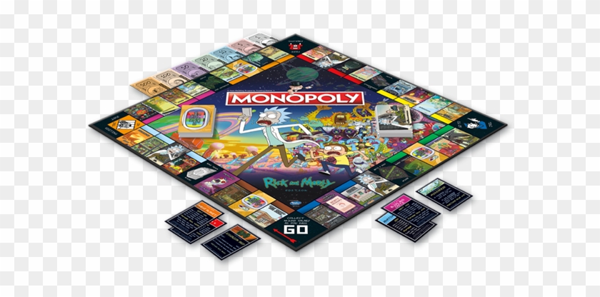 Monopoly Rick And Morty Edition Board Game - Close Rick Counters Of The Rick Kind Game Clipart