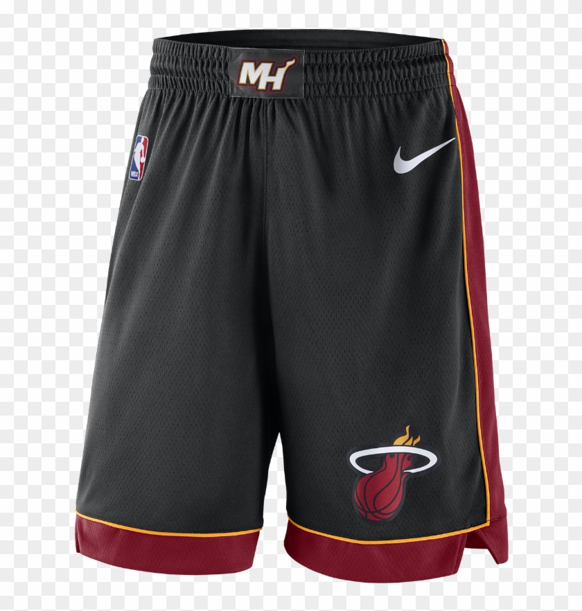 Miami Heat Nike Icon Edition Swingman Men's Nba Shorts - Miami Heat Home Shorts Clipart
