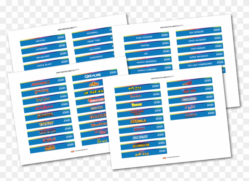 N64 Labels Png File - Paper Clipart