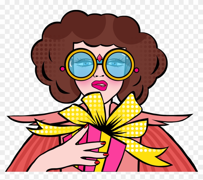 Pop Illustration Retro Style Colored Png And Psd - Cartoon Clipart