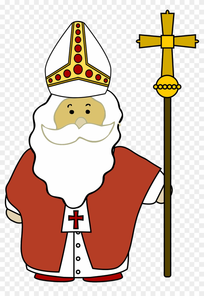 Pope Hat Clip Art Png - Bishop Clipart Transparent Png #2827947
