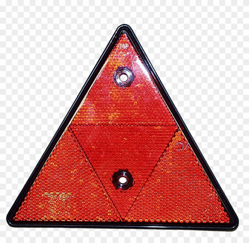 Triangle Reflector Red - Traffic Sign Clipart #2827991