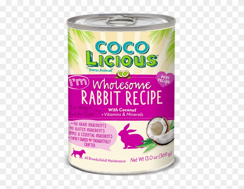 Cocolicious Wholesome Rabbit Recipe Canned Dog Food - Diet Food Clipart