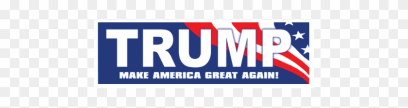 Trump Make America Great Again Bumper Sticker - Carmine Clipart