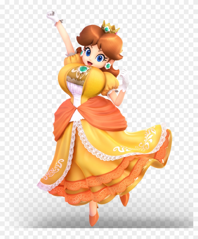 Thiccerwaifus On Twitter - Super Smash Bros Ultimate Daisy Render Clipart #2828652