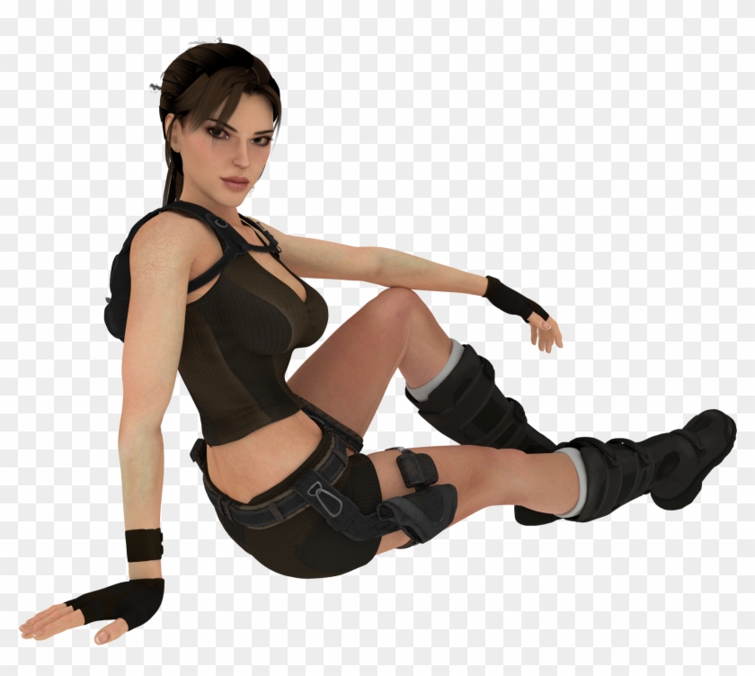 Lara Croft Render Png , Png Download - Angelina Jolie Lara Croft Render Clipart