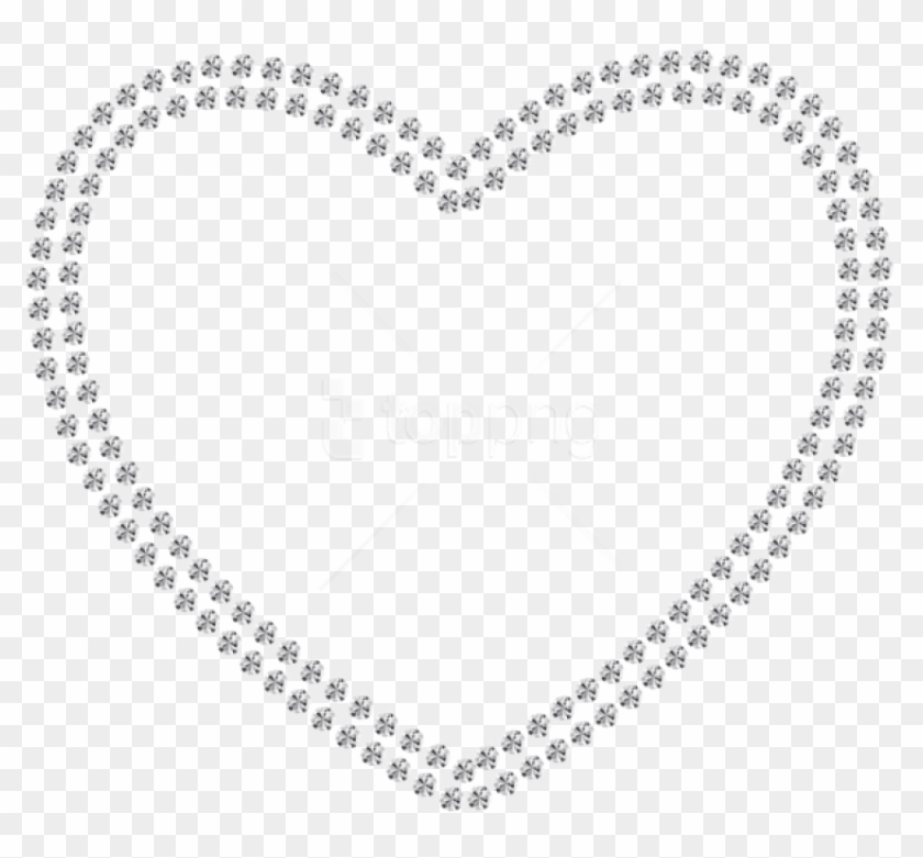 Free Png Transparent Diamond Heart Png Images Transparent - Concentric Circle Of Dots Clipart #2829227