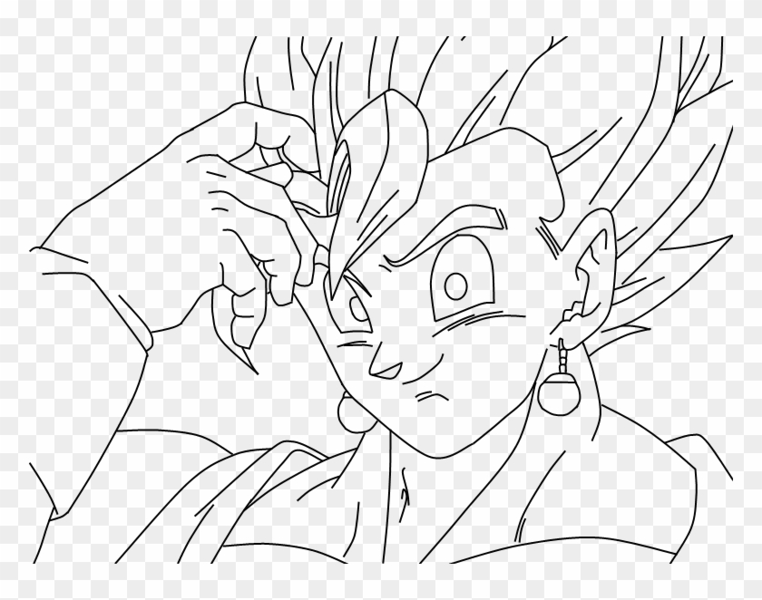 Joking Lineart By - Imagenes De Vegito Para Dibujar Clipart