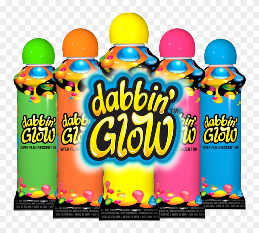 Dabbin' Glow 3 Oz Fluorescent Bingo Daubers - Marker Pen Clipart #2829611