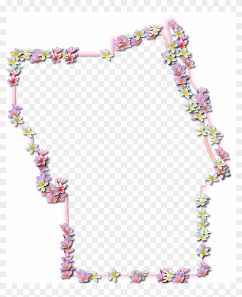 Flagler "fancy Frame" Style - Png Window Frame Flowers Clipart #2829678