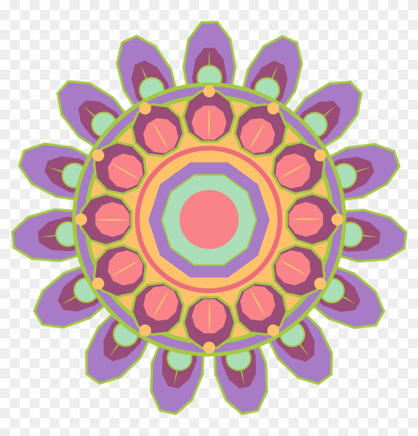 Mandala Geometric Pattern Shapes Png Image - Design Symmetry Clipart #2829830