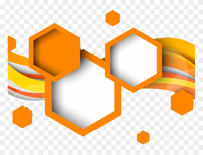 Orange Hexagon Png - Shape Geometry Png Clipart #2829905