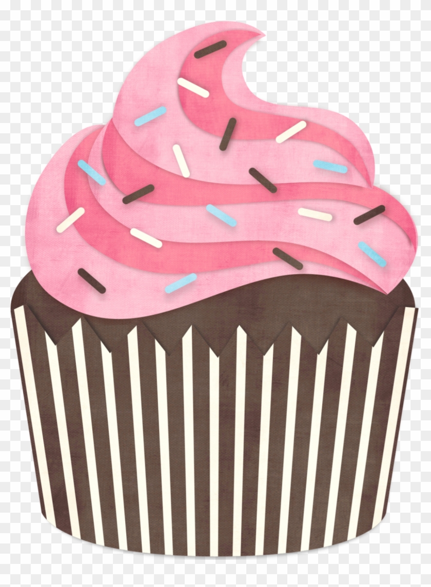 Lindos E Fofos Cupcakes Em Png - Cupcake Mordido Em Png Clipart #2830402