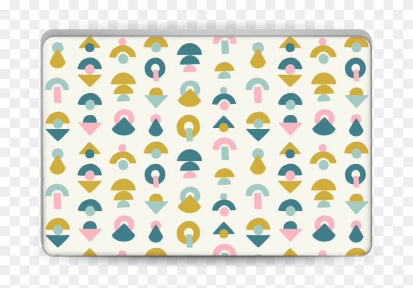 Half Moon Geo Skin Laptop - Creative Arts Clipart