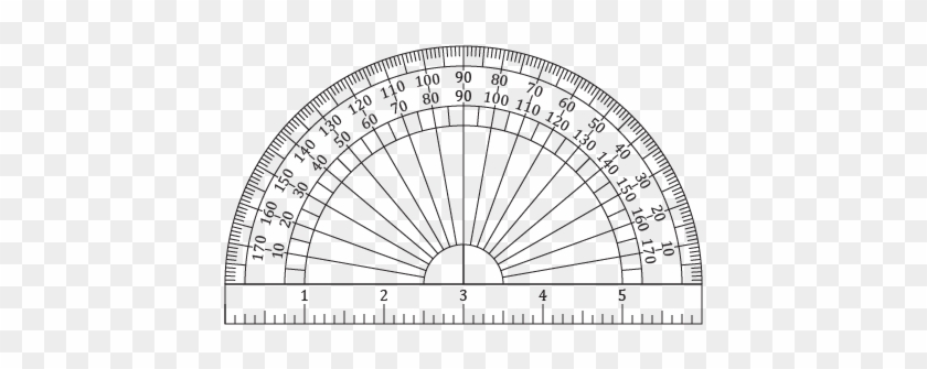 Printable Protractor And Ruler - Protractor Print Out Clipart