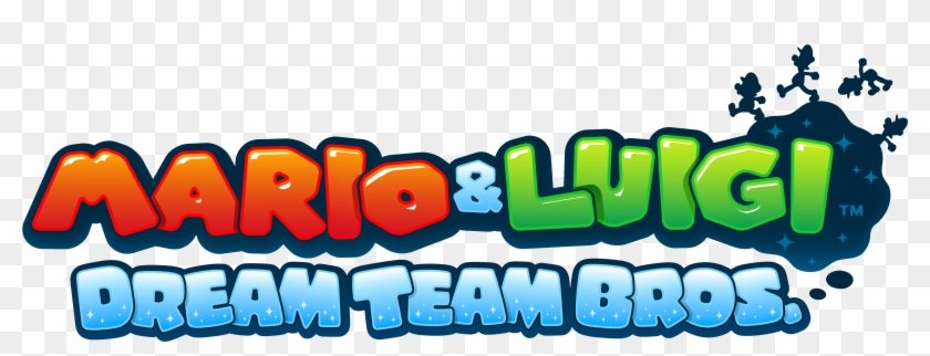 5500 × 2200 In Mario & Luigi - Mario E Luigi Dream Team Logo Clipart #2831156