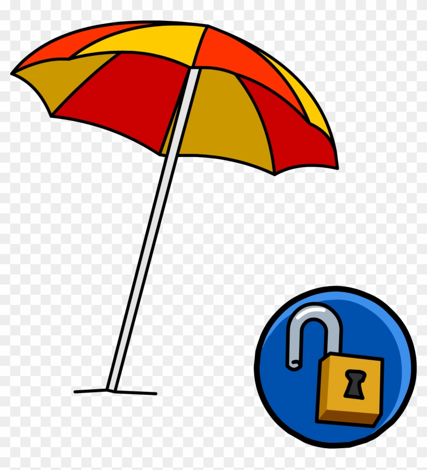 Beach Umbrella Unlockable Icon Png - Png Beach Umbrella Png Clipart #2831345