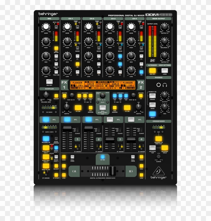 Dj Mixer Png Transparent Background - Mixer Behringer Ddm 400 Clipart #2831542