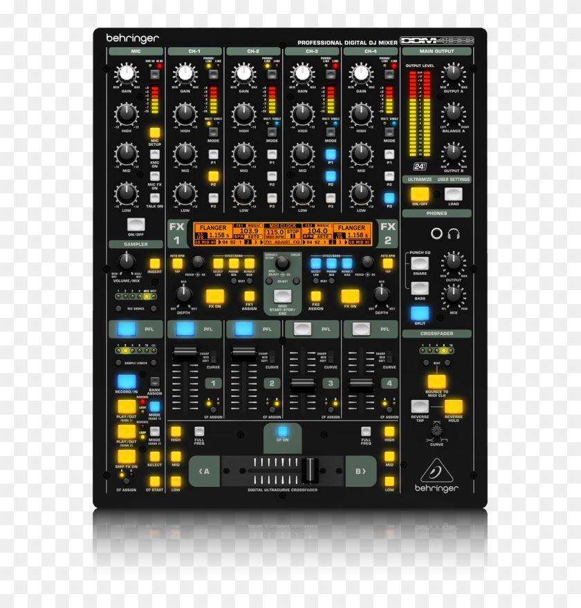 Dj Mixer Png Transparent Background - Mixer Behringer Ddm 400 Clipart