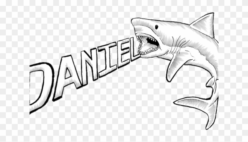 Great White Shark Clipart Line Drawing - Great White Shark - Png Download #2831581