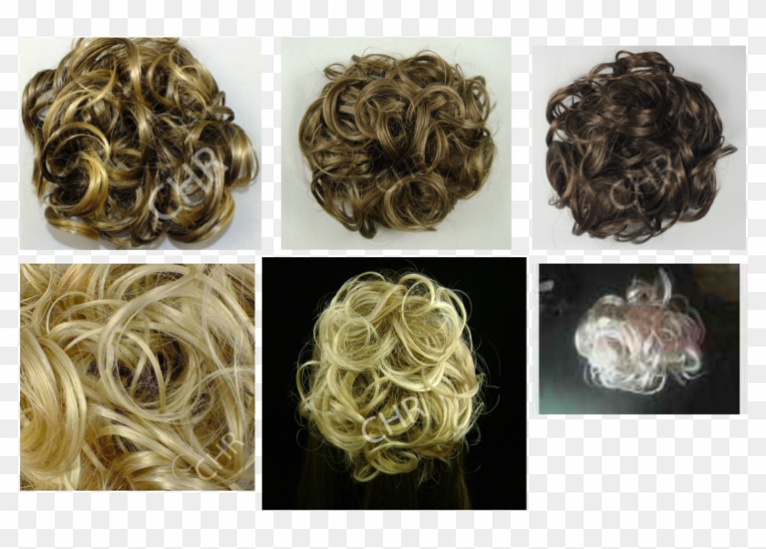 Claw Clip Curly Hair - Blond - Png Download