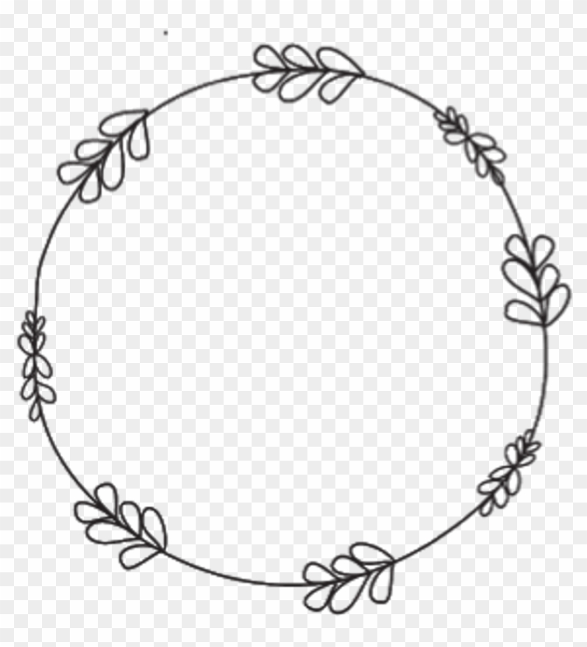 Border Wreath Circle Round Doodle Frame Transparent - Round Doodle Frame Png Clipart #2832248