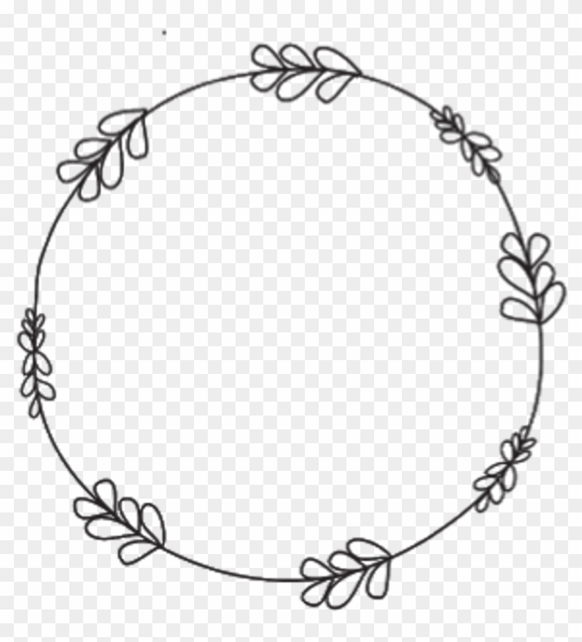 Border Wreath Circle Round Doodle Frame Transparent - Round Doodle Frame Png Clipart