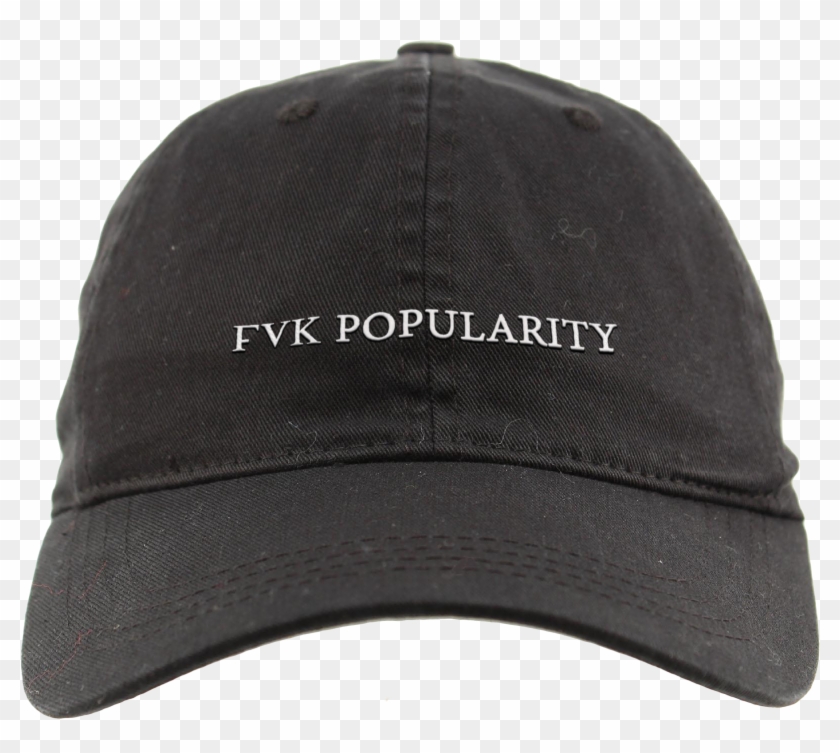 Fvk Popularity - Dad Hat - Blank Black Dad Hat Clipart #2832857