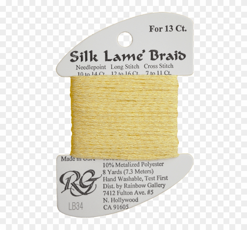 Needlepoint Silk Lame Braid Thread Lb-34 - Label Clipart
