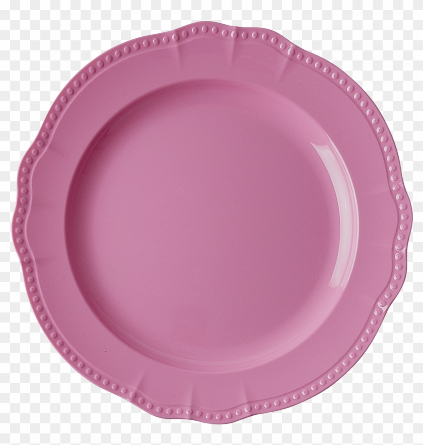 Prato De Aniversário Rosa Clipart