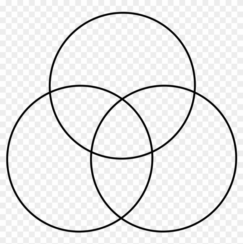 Flower Of Life 0866 3-circle - Diagrama De Venn De 4 Conjuntos Formato Png Clipart #2833451