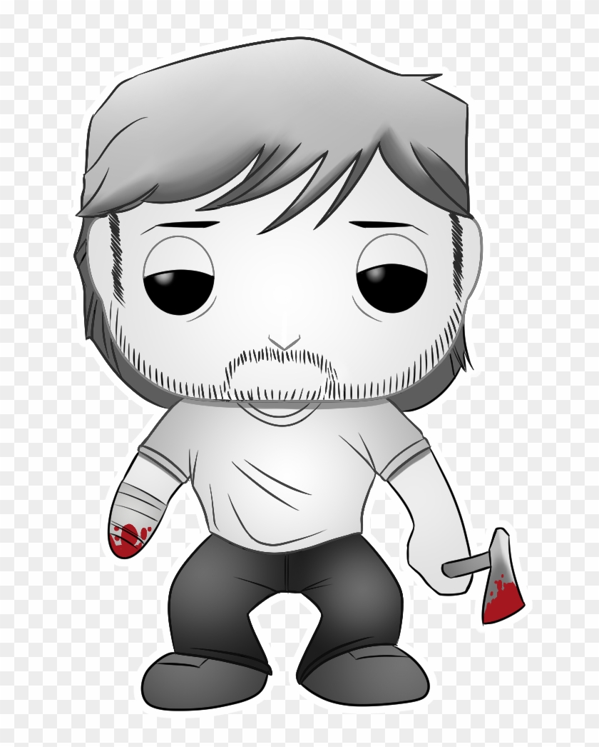 #02 Rick Grimes - Rick Grimes Funko Animation Clipart