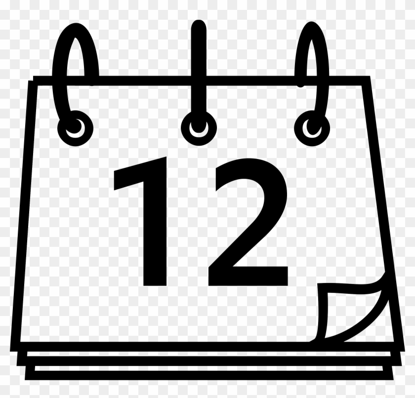 1calendar - Calendar Black And White Clipart