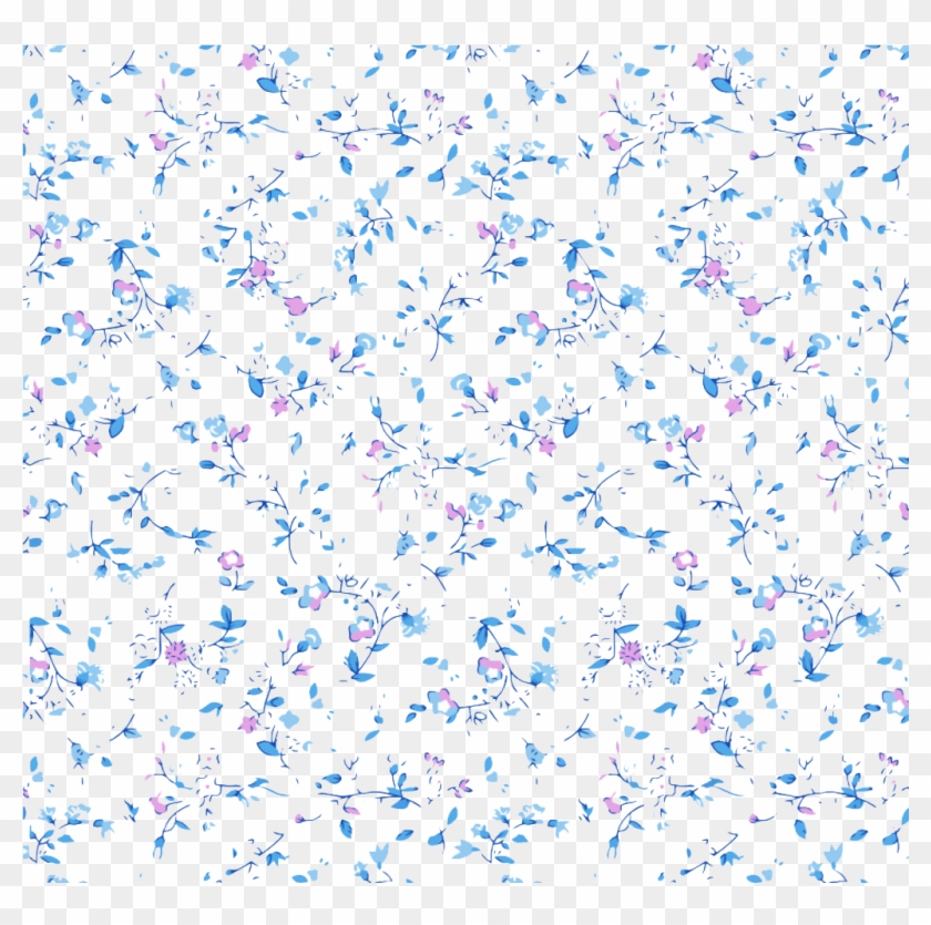 Blue Flower Software Point Image With Transparent Background - Blue Flower Background Png Clipart #2834336