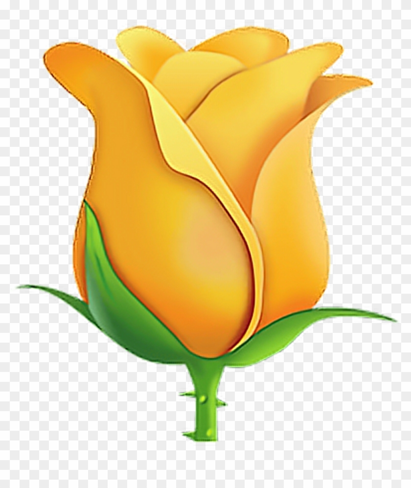 Emoji Emojisticker Sticker Sticker Yellowrose Transparent White Rose Emoji Clipart Pikpng