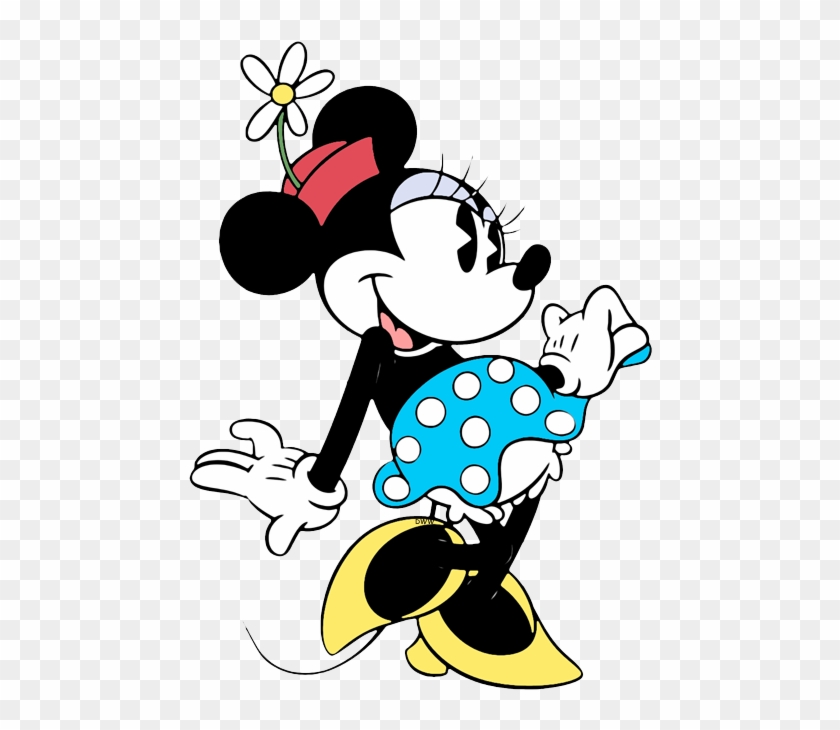 Ok Clipart Minnie Mouse - Classic Minnie Mouse Blue Dress - Png Download