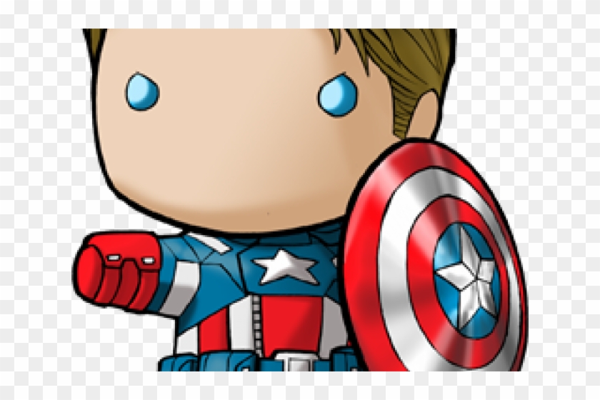 Captain Marvel Clipart Chibi - Chibi Steve Rogers Avengers - Png Download