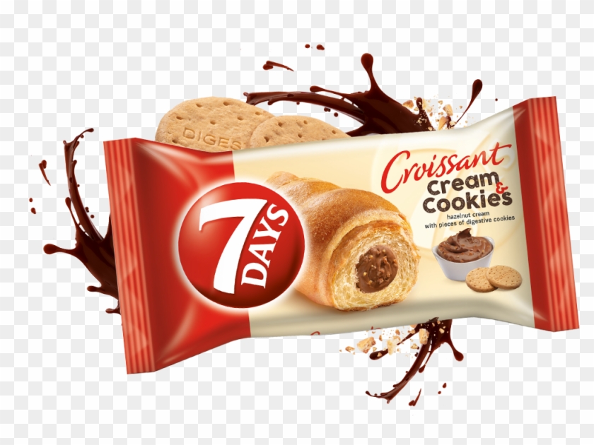 Cream & Cookies - 7days Croissant Clipart #2835907