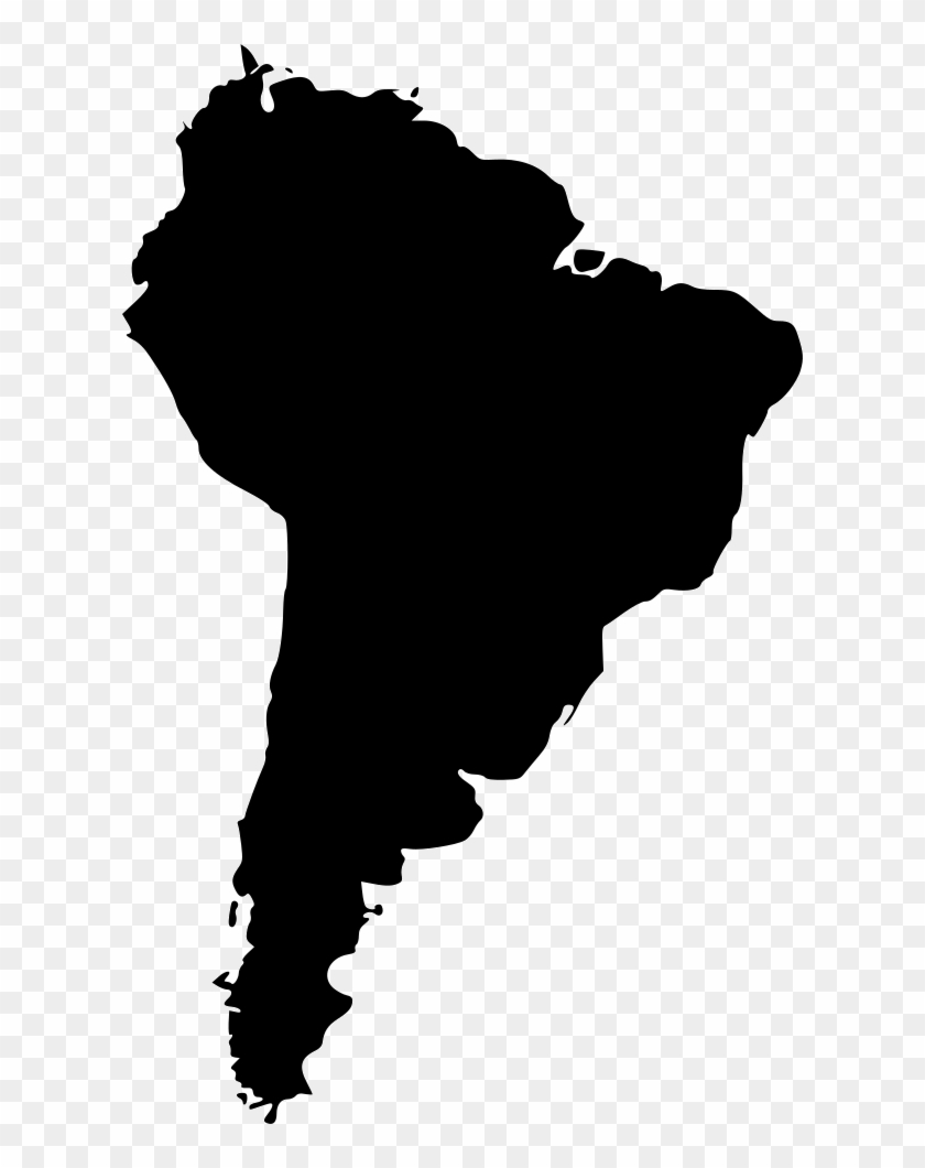 South America Comments - Map Of South America Simple Clipart