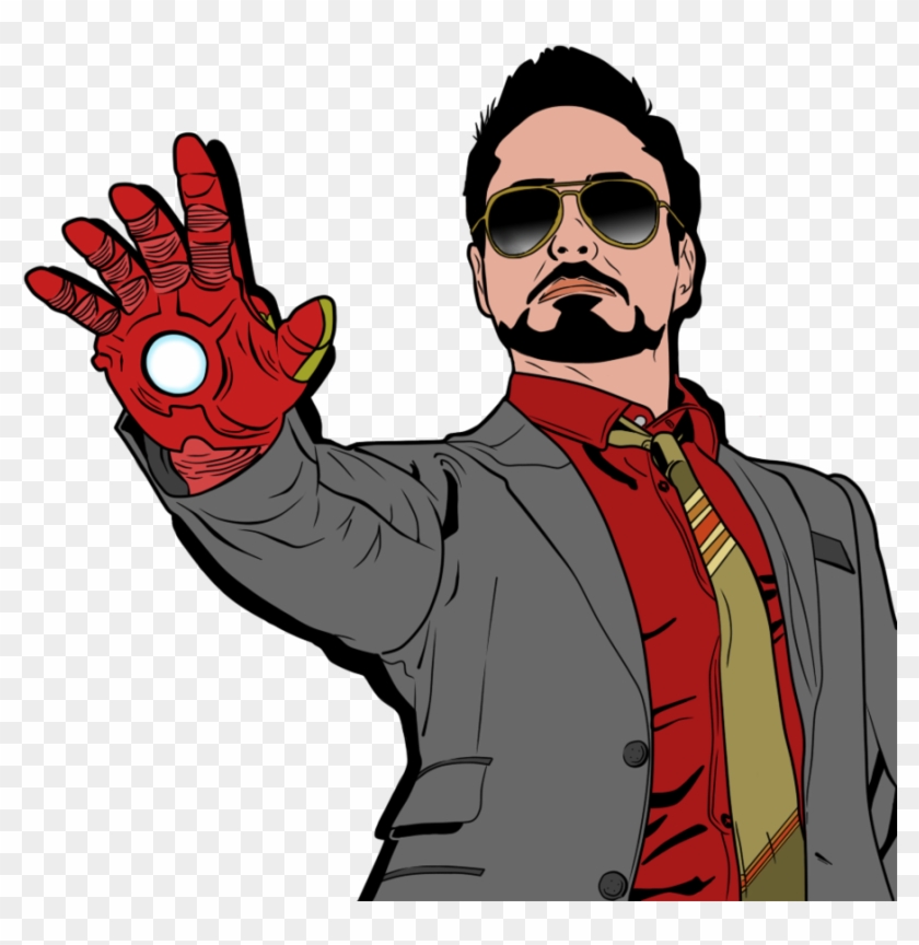 Tony Stark / Robert Downey Jr - Robert Downey Jr Cartoon Clipart #2835922