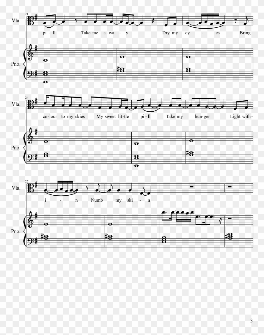 Happy Little Pill Sheet Music Composed By Troye Sivan - Spanish Eyes Piano Sheet Music Clipart #2836303