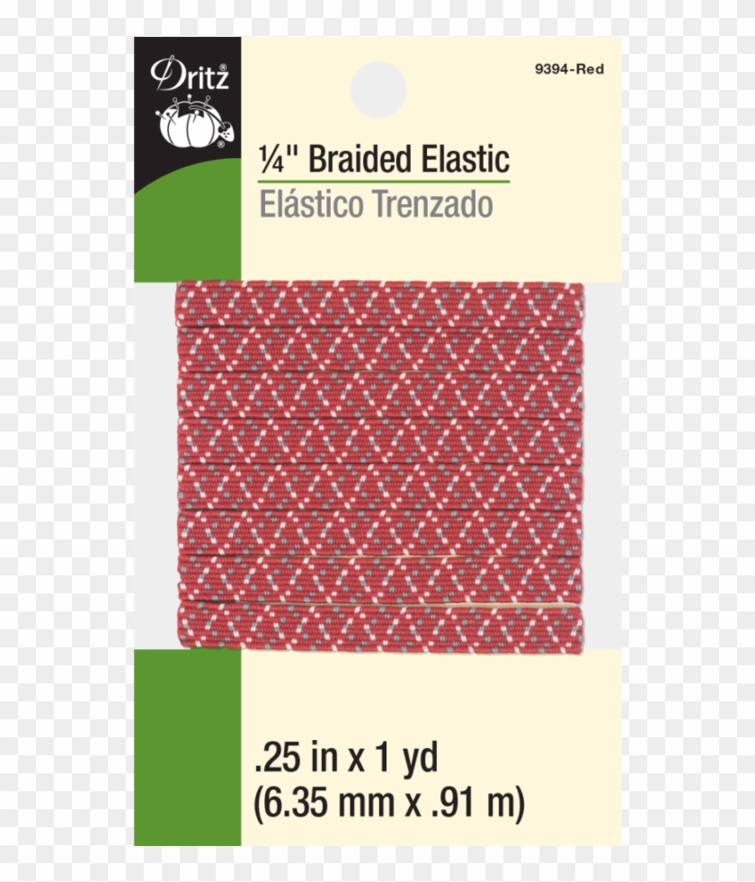 1/4″ Braided Elastic Zigzag Red Multi 1 Yd - Snaps Clipart #2836339