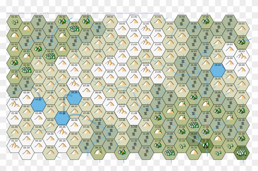 Hex Tabletop Social Png Svg Hex Grid Rpg Maps - Circle Clipart #2836384
