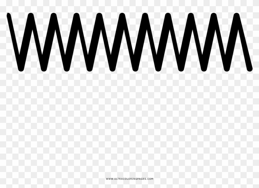 Zig Zag Coloring Page - Circle Clipart