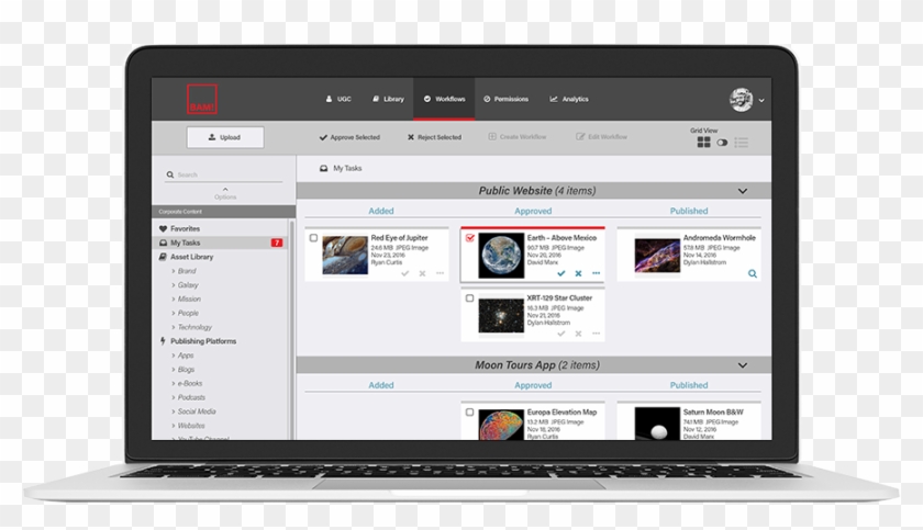 Dam Upload Search Filter Publish Workflow Permissions - Crm Imobiliario Clipart