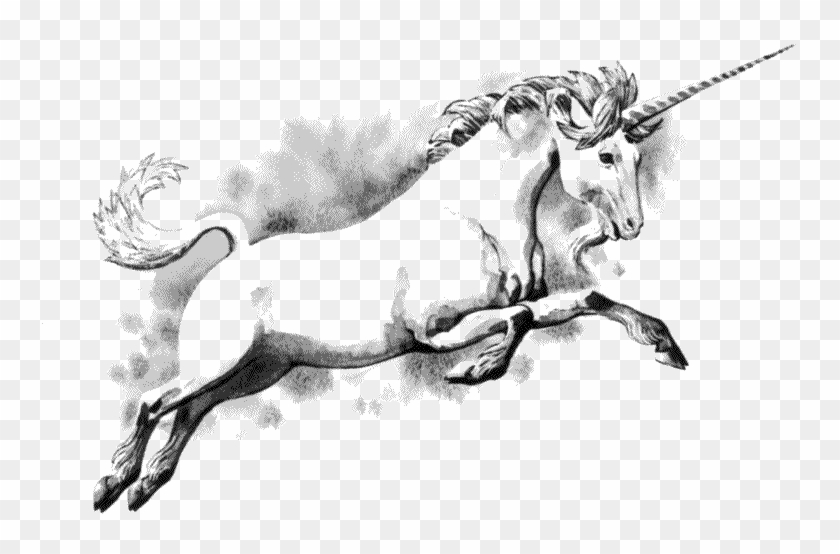 Leaping Unicorn - Unicorn Scotland Clipart